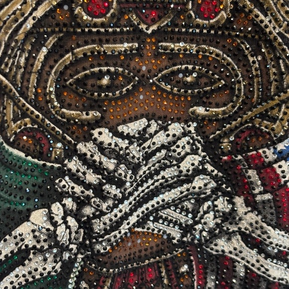 Affliction Black Label Men's Bonded by Pride Rhinestone T-Shirt Size Small - Picture 9 of 14